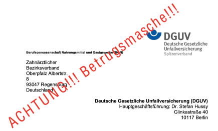 Achtung Betrugsmasche